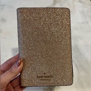 Kate Spade Sparkling Gold Passport Holder